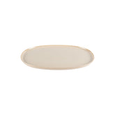 Bonna China Sand 13" x 9" x h:0.75" Oval Beige Porcelain Platter